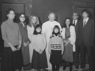 la famiglia orlandi con papa wojtyla