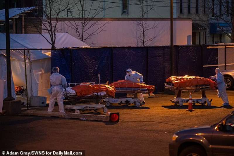 brooklyn cadaveri trasportati nelle celle frigorifere new york