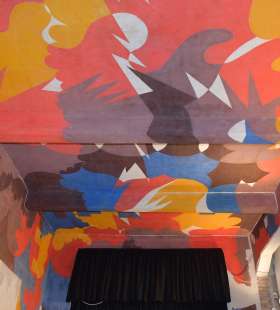 dipinto murale di giacomo balla foto di bacco