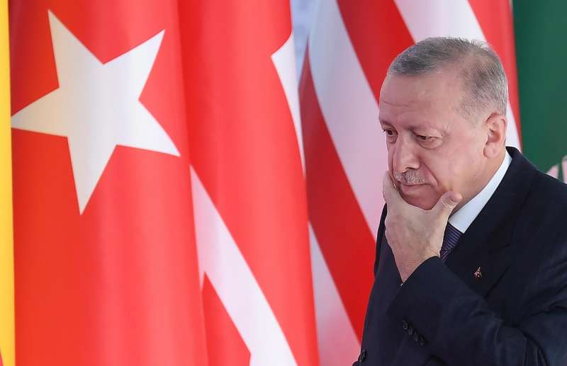 il presidente della turchia Recep Tayyip Erdogan
