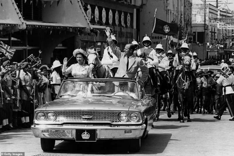 la regina alle barbados nel 1966