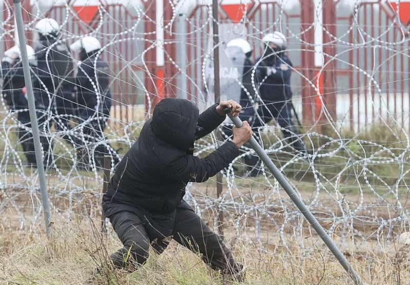 migranti al confine tra polonia e bielorussia 3