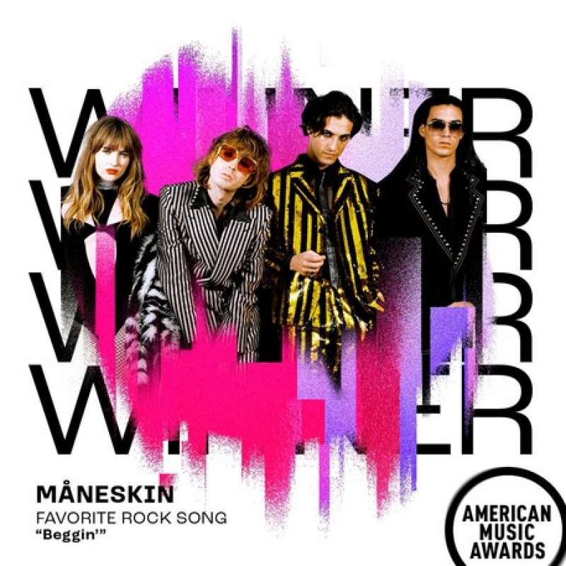 maneskin american music awards 4