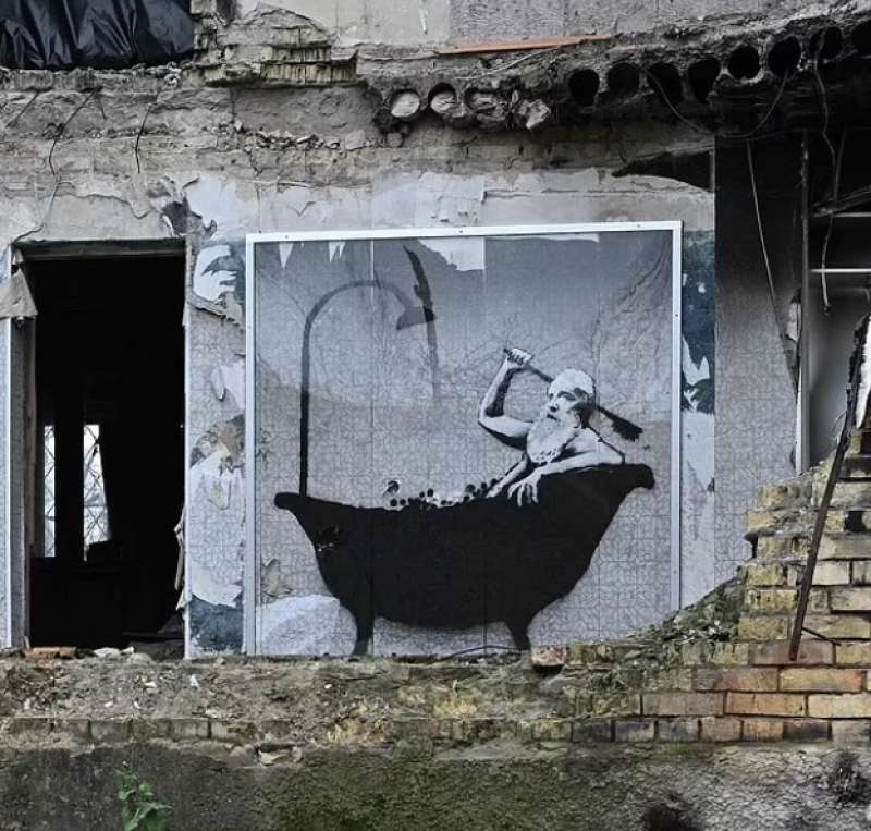 murale di banksy in ucraina 3
