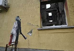 murale di banksy in ucraina 4