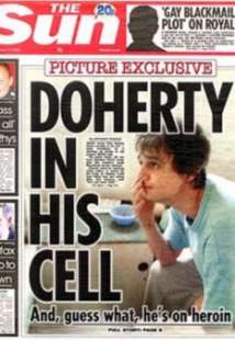 pete doherty in his cell the sun