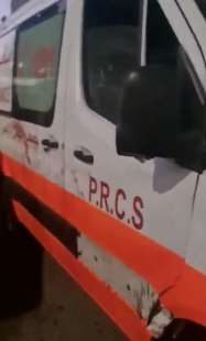 ambulanze palestinesi distrutte da israele 7
