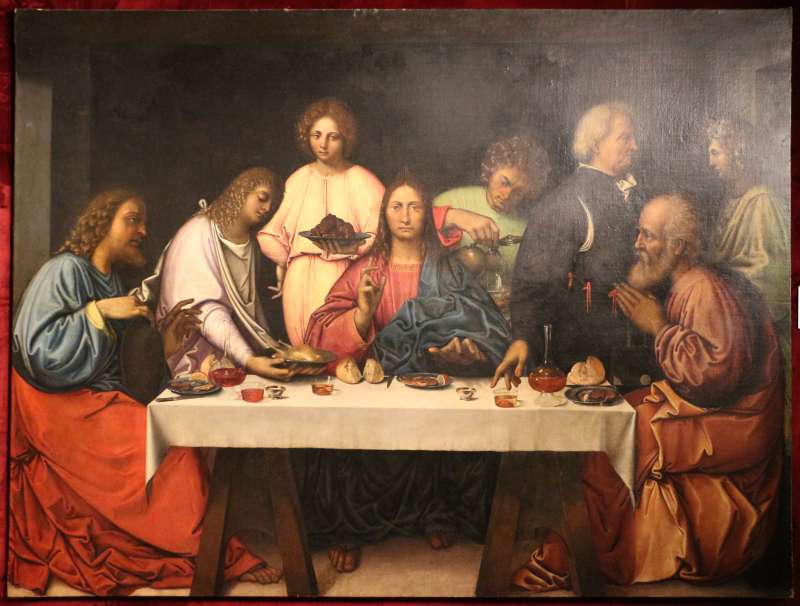 Cena in Emmaus di Agostino da Lodi