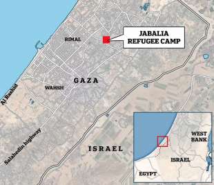 l attacco israeliano al campo profughi di jabalia striscia di gaza 15