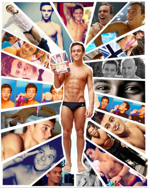 tom daley collage