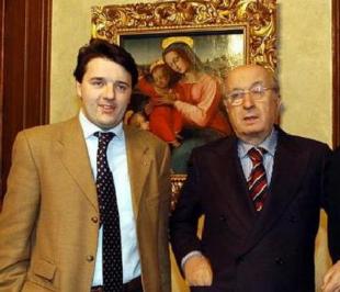 Matteo Renzi e Ciriaco De Mita