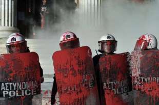 grecia le proteste ad atene