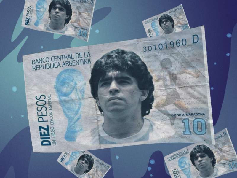 maradona sulla banconota argentina 3