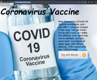 vaccini anti coronavirus in vendita sul dark web