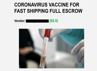 vaccini anti coronavirus in vendita sul dark web 16