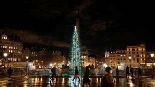 Alberto di Natale a Tragalgar Square a Londra