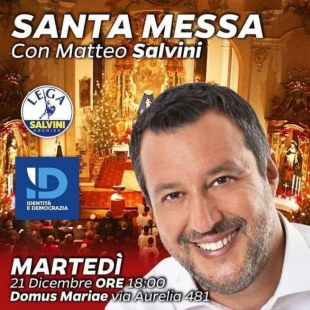 LA MESSA CON MATTEO SALVINI