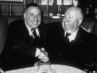 Mel Brooks con Alfred Hitchcock