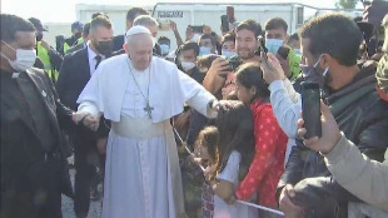 Papa Francesco tra i rifugiati a Lesbo 2