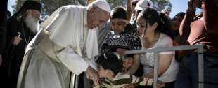 Papa Francesco tra i rifugiati a Lesbo 9