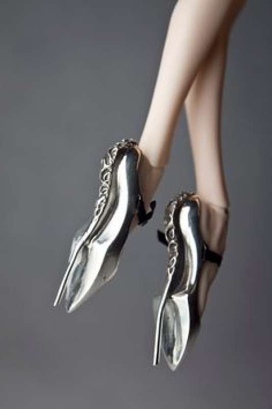scarpe bdsm silver