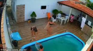 Tredicenne incastrata nella piscina in Brasile 2