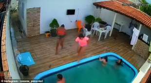 Tredicenne incastrata nella piscina in Brasile 4