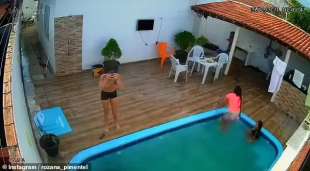 Tredicenne incastrata nella piscina in Brasile 5