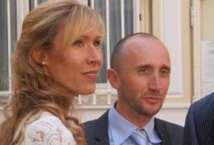 Davide Rebellin e la moglie