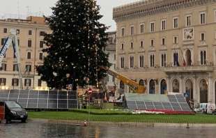 pannelli solari per albero a piazza venezia 2
