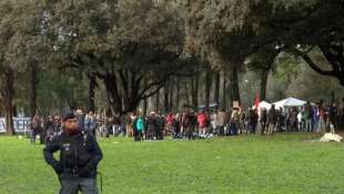 raduno a roma contro il decreto anti rave