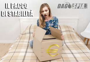IL PACCO DI STABILITA - MEME SU GIORGIA MELONI BY DAGOSPIA