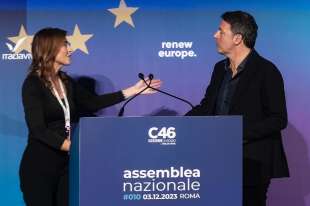 MARIA ELENA BOSCHI E MATTEO RENZI - ASSEMBLEA NAZIONALE DI ITALIA VIVA