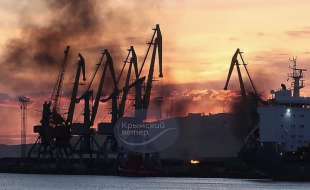 Nave russa Novocherkassk distrutta da un attacco ucraino in Crimea