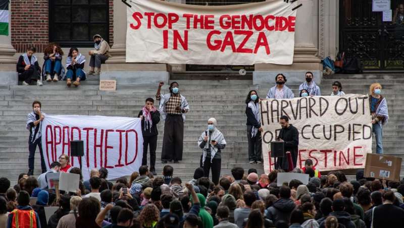 proteste pro palestina a harvard 2